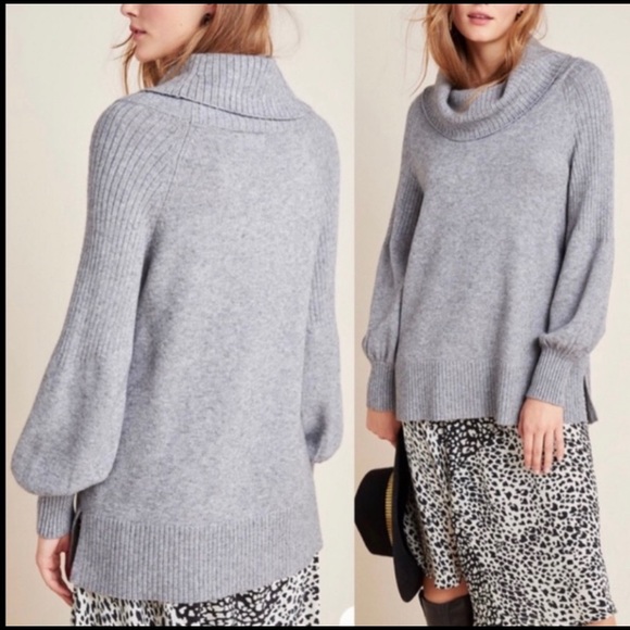 EUC Anthropologie Cowl Neck sweater - Picture 2 of 9